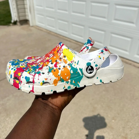 Skechers Women's Cali Gear Footsteps Splash Clog‎ - White - Picture 5 of 15